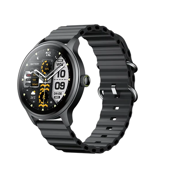 oraimo Watch 5R Pro ساعة ذكية بشاشة 1.43 بوصة AMOLED مع واجهة عائمة 2.5D ومقاومة للماء IP68  